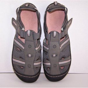 JSPORT BY JAMBU REGATTA SANDAL 10 M GRAY/PINK EUC